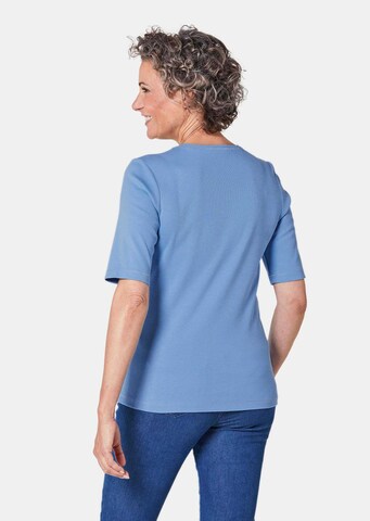 Goldner Shirt in Blau