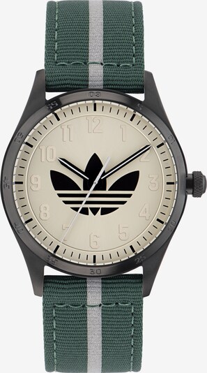ADIDAS ORIGINALS Analoog horloge 'CODE FOUR' in de kleur Beige / Donkergrijs / Groen / Donkergroen, Productweergave
