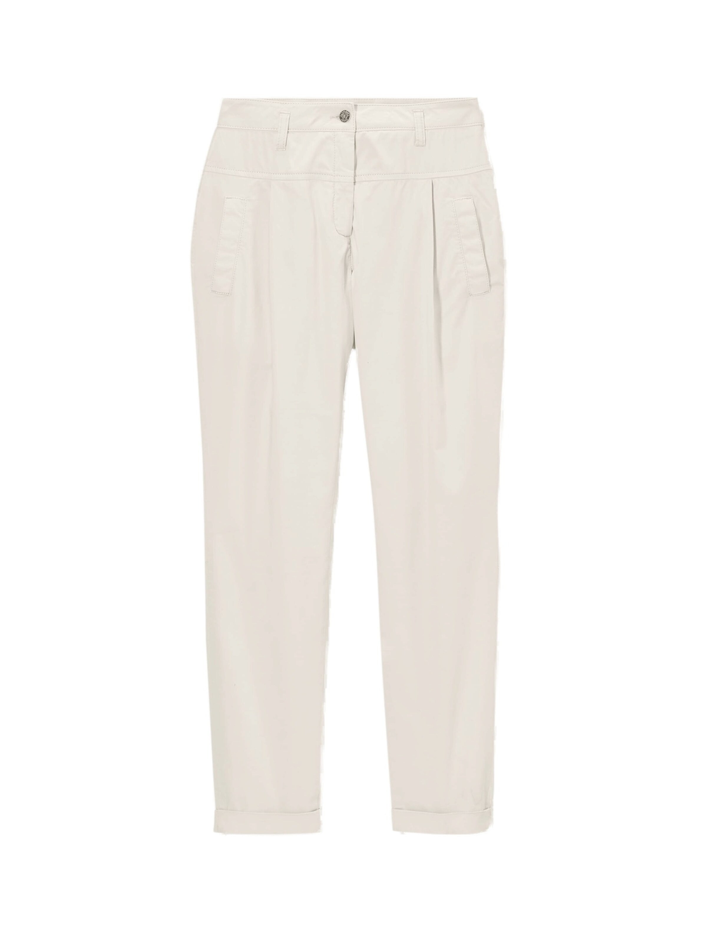 Effilé Pantalon à pince MADELEINE en blanc : devant