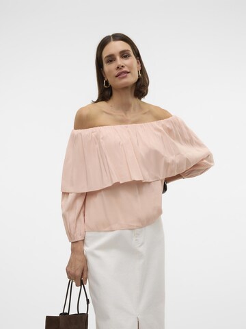 VERO MODA Bluse 'VMPAMALA' i pink: forside