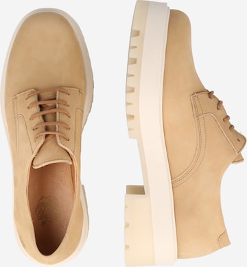Apple of Eden Lace-Up Shoes 'France' in Beige