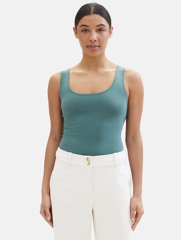 Top di TOM TAILOR in verde: frontale