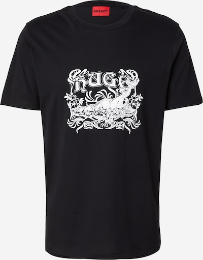 HUGO T-Shirt 'Diwom' en noir / blanc, Vue avec produit