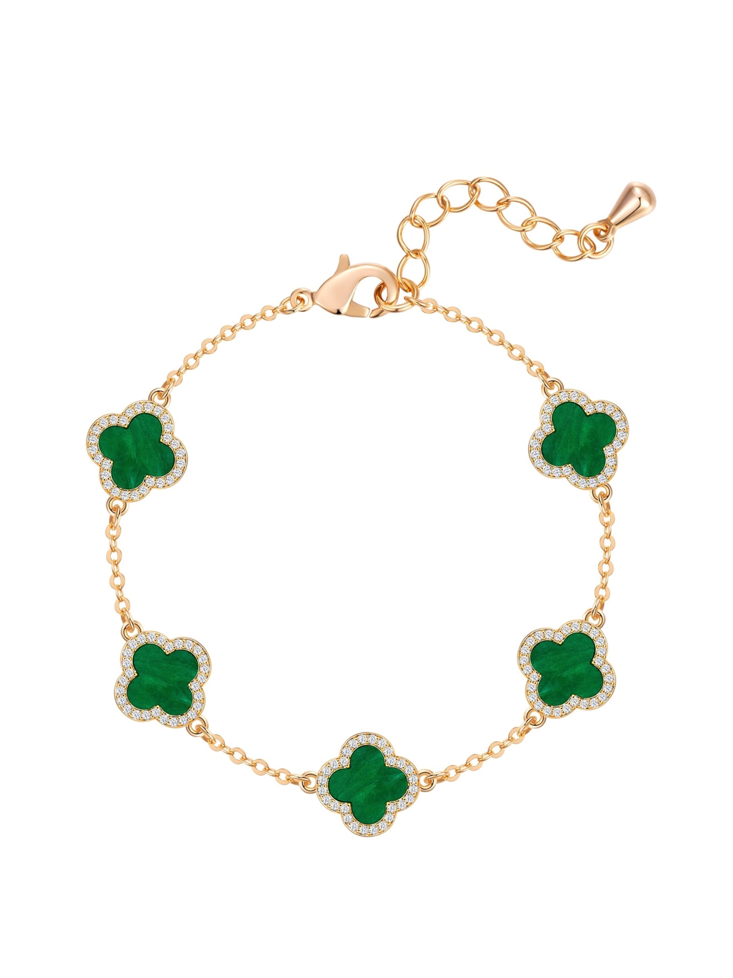 Bracelet Lulu & Jane en or : devant