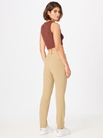 Soft Rebels Regular Trousers with creases 'Vilja' in Yellow