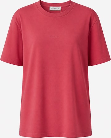 OH APRIL Shirt 'Flower' in Roze: voorkant