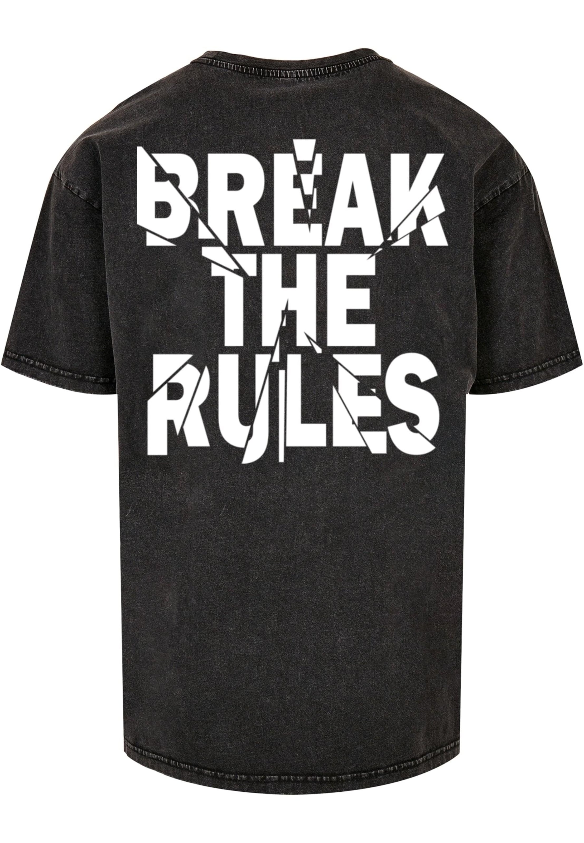 Merchcode Тениска 'Break The Rules 2' в черно
