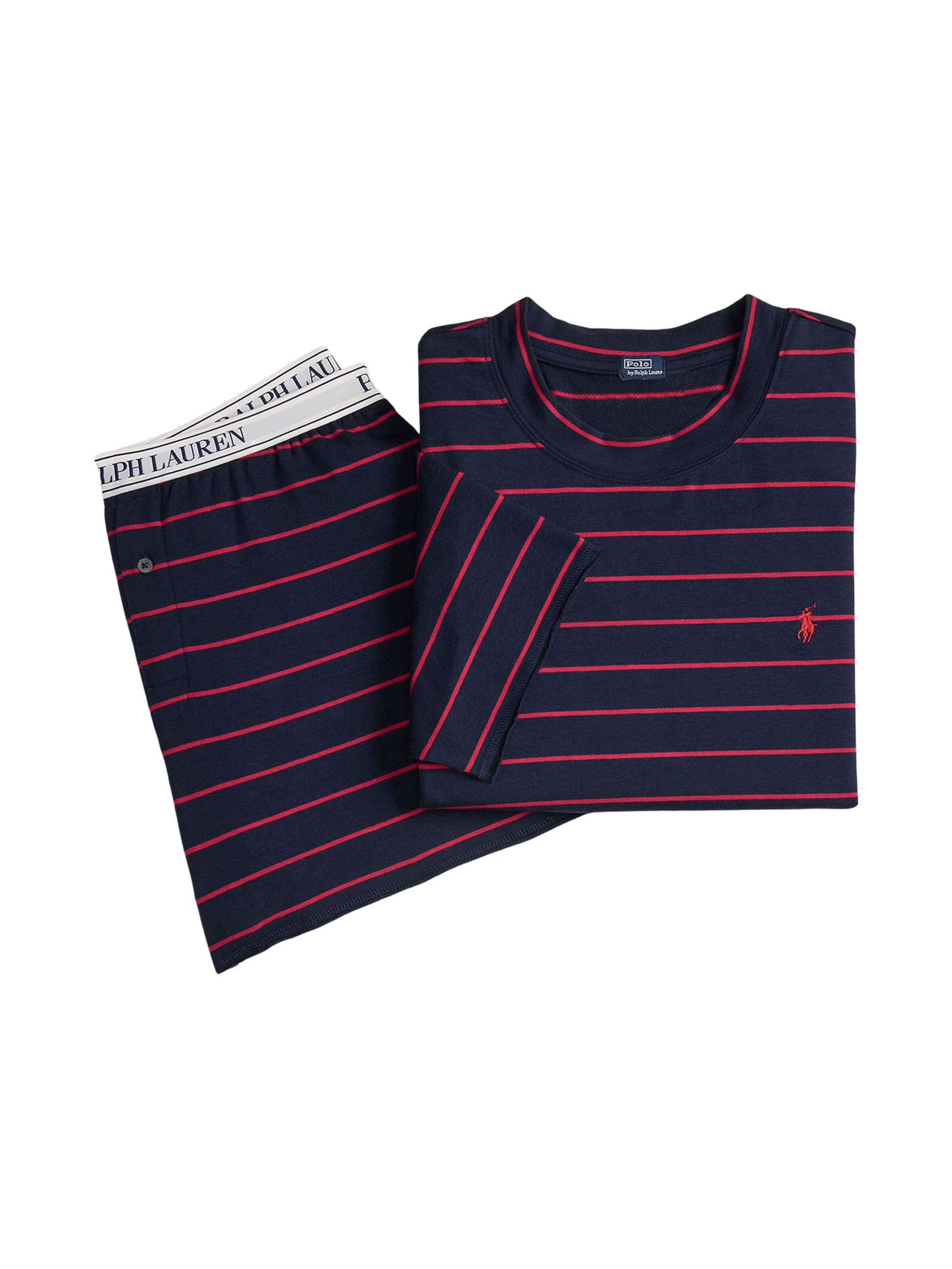 Polo Ralph Lauren Pyjama 'Club Terry' in Blauw
