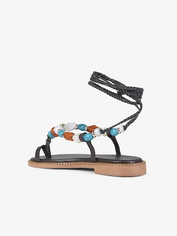EXE Niedrige Sandalen in Braun: Vorderseite