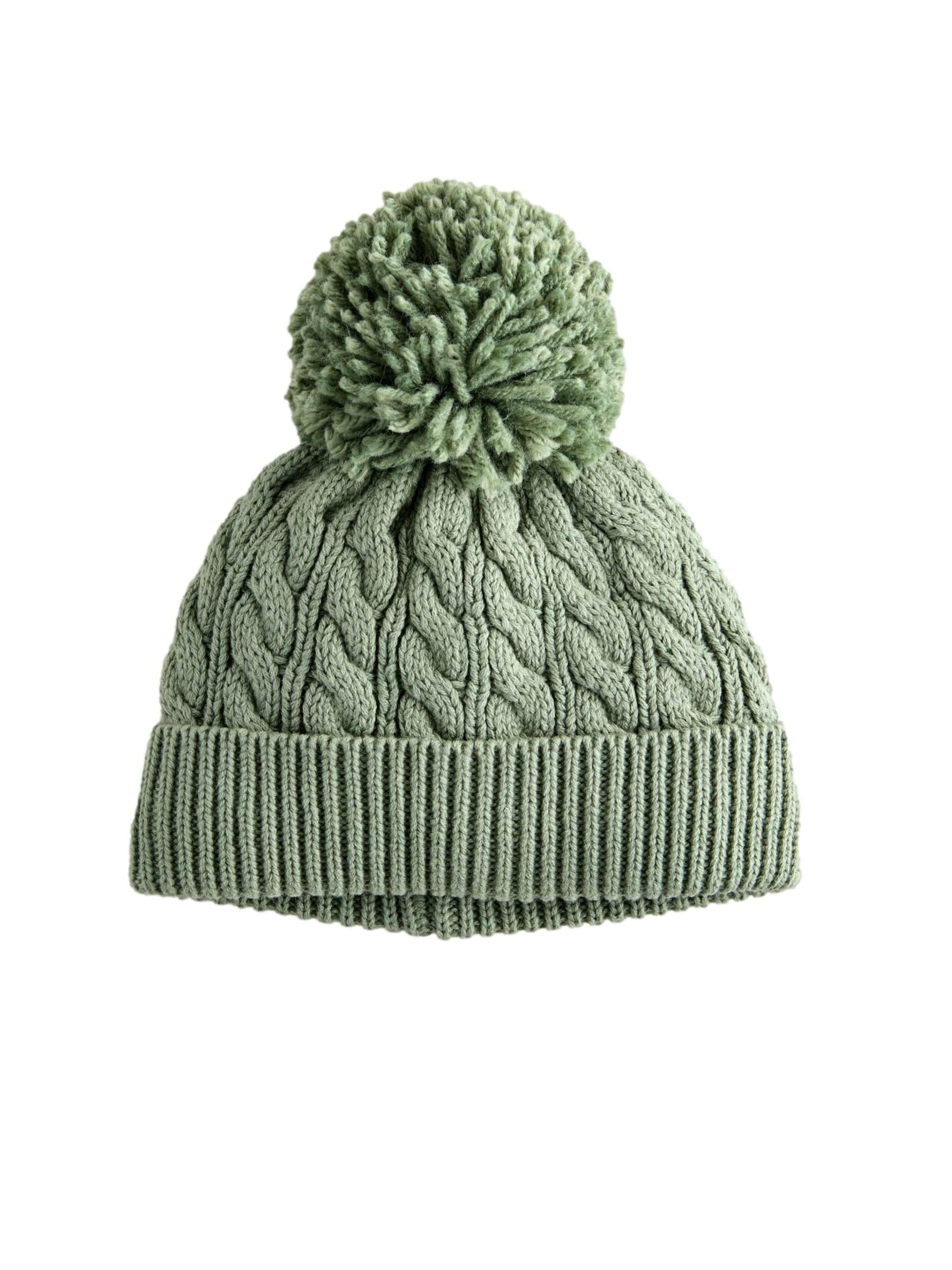 žalia Next Megzta kepurė: priekis