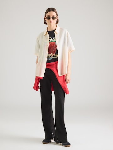 QS T-Shirt in Schwarz