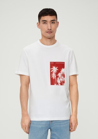 T-Shirt s.Oliver en blanc : devant