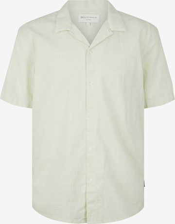 TOM TAILOR DENIM Regular fit Button Up Shirt in Green: front