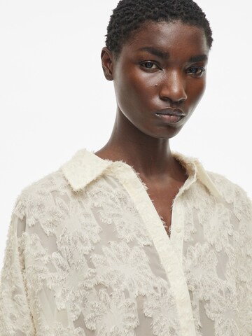 ROUGE EDIT Bluse i beige