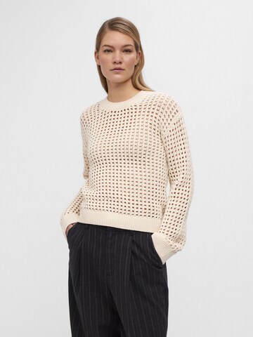 OBJECT Pullover 'CHARLIE' i beige: forside