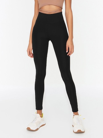 Trendyol Skinny Spodnie sportowe w kolorze czarny: przód