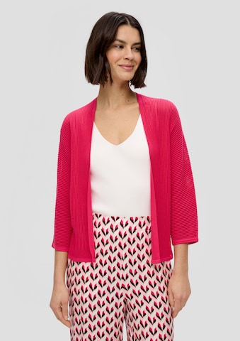 s.Oliver BLACK LABEL Knit Cardigan in Pink: front