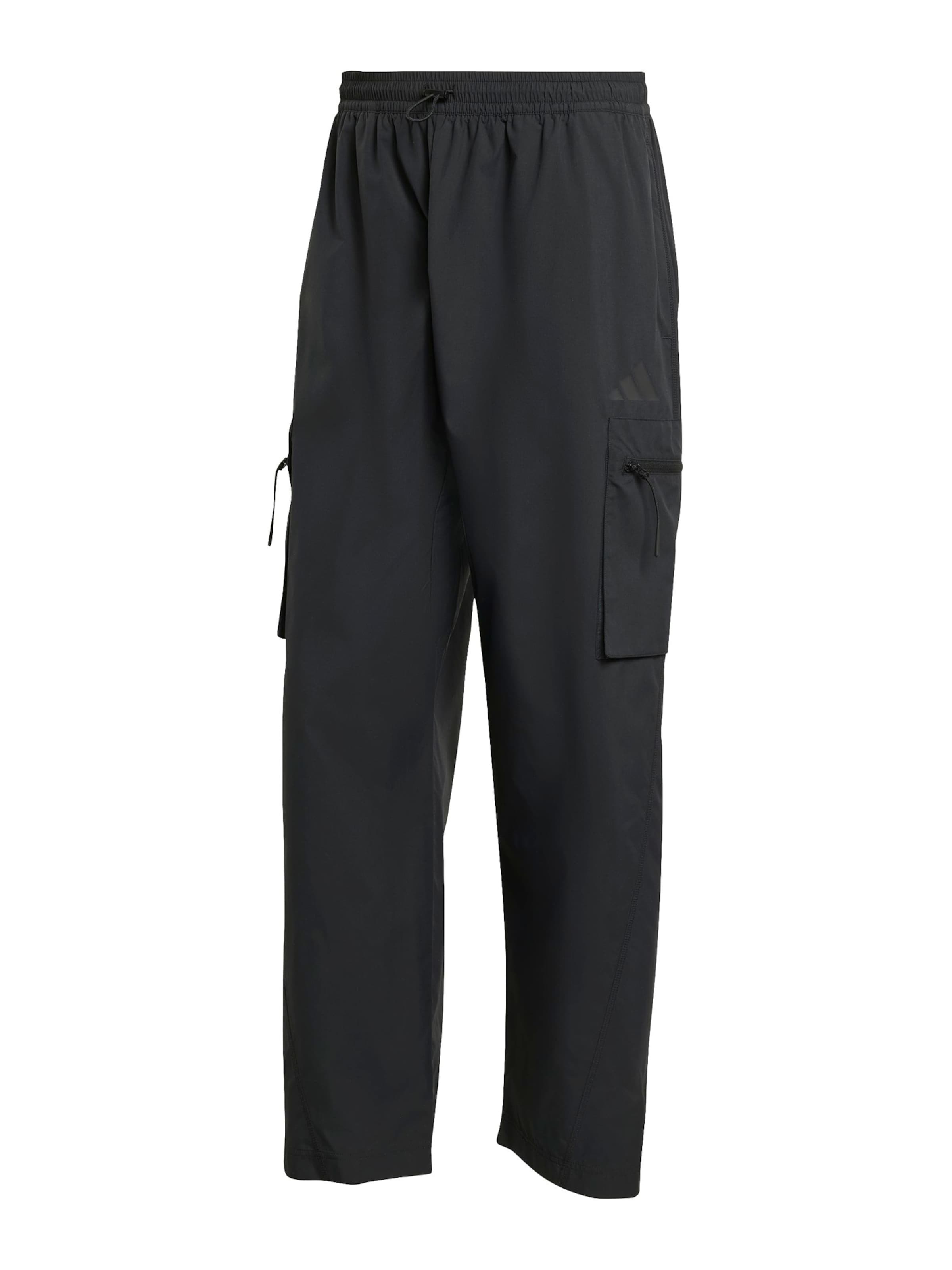 ADIDAS SPORTSWEAR Szabványos Sportnadrágok 'City Escape' - fekete: elől