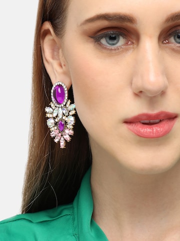 SOHI Earrings in Purple: front