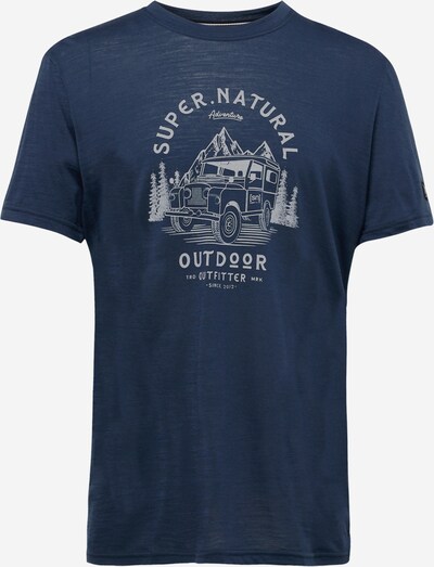 super.natural T-Shirt fonctionnel 'LANDI' en bleu marine / blanc, Vue avec produit