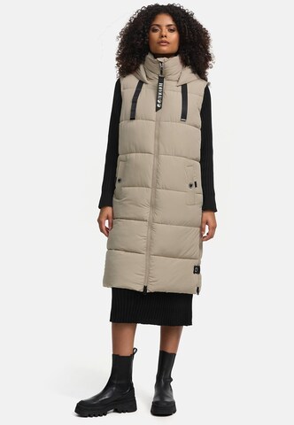 Gilet di NAVAHOO in beige: frontale