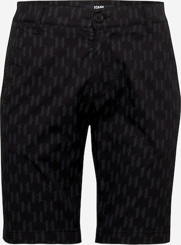 Karl Lagerfeld Normální Chino kalhoty – černá: přední strana