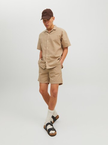 JACK & JONES regular Bukser 'Jeff' i beige