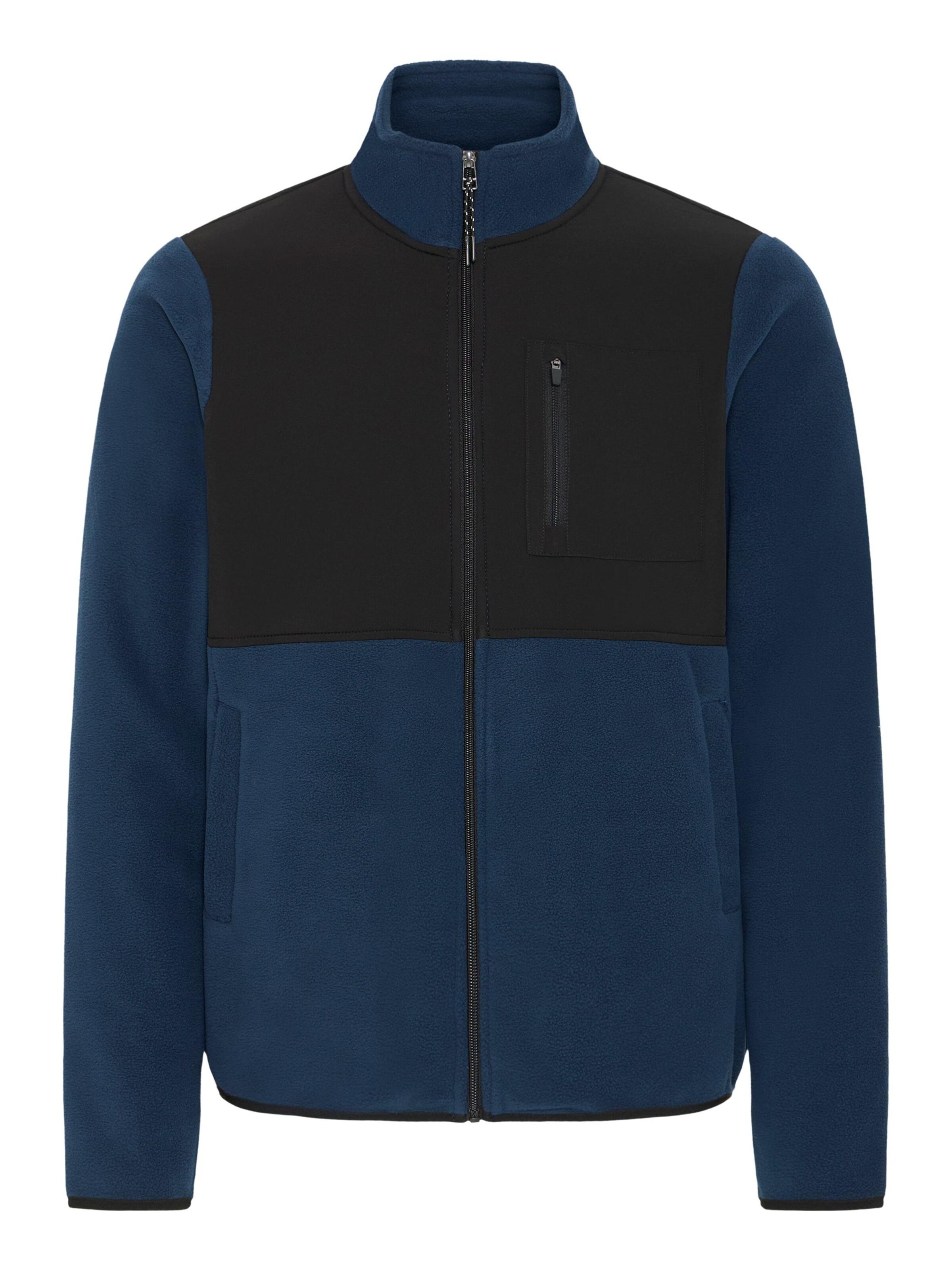 BLEND - Sudadera con cremallera ' BHMARIO ' en azul: frente