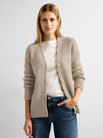 CECIL Knit Cardigan in Brown: front