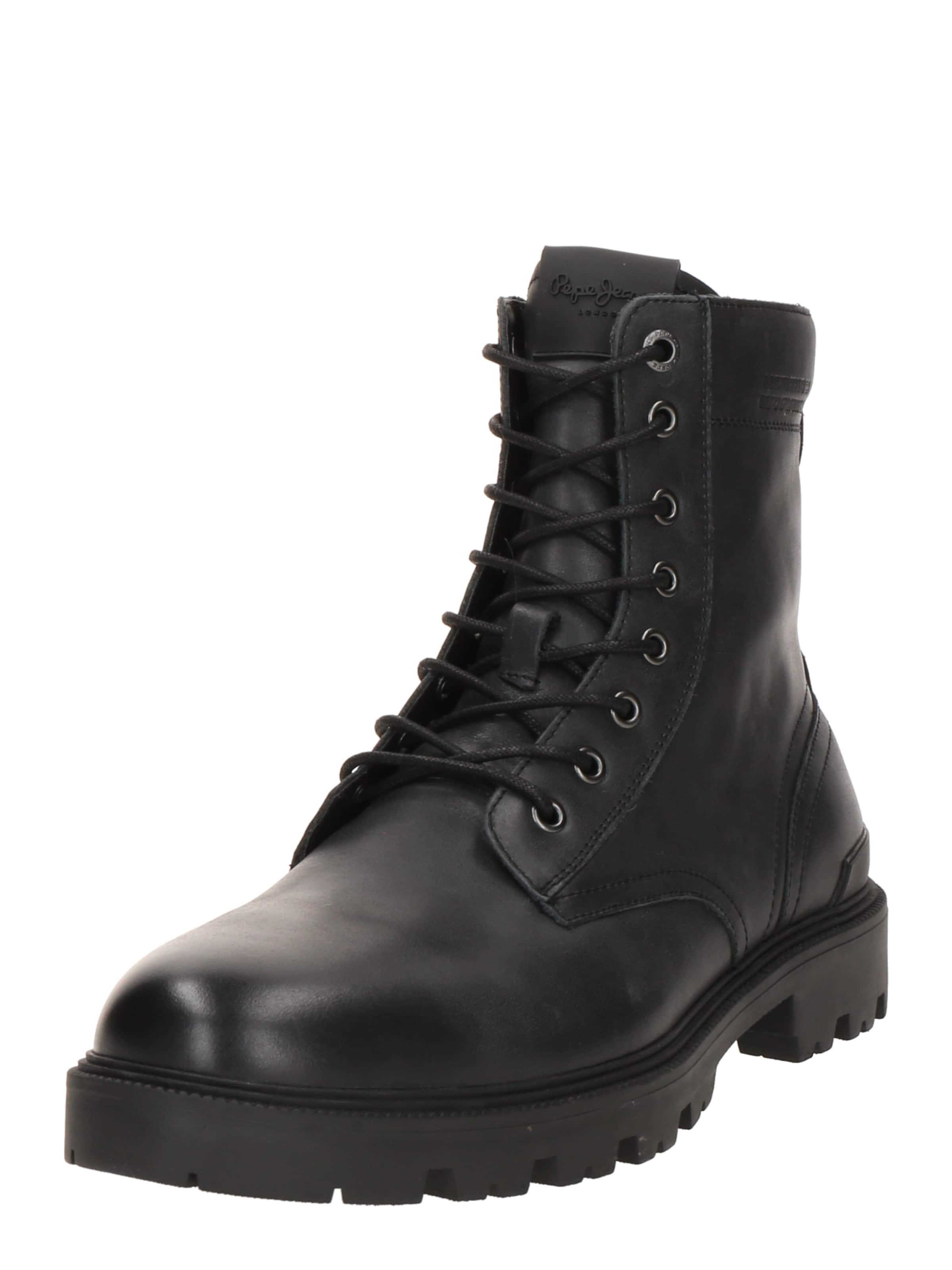 melns Pepe Jeans Klasiski zābaki 'RYAN TOP M': no priekšpuses