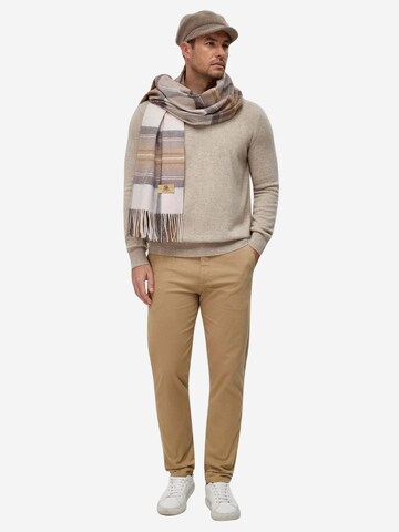 BELLEMERE NEW YORK Scarf 'Karoschal aus Kaschmir' in Brown