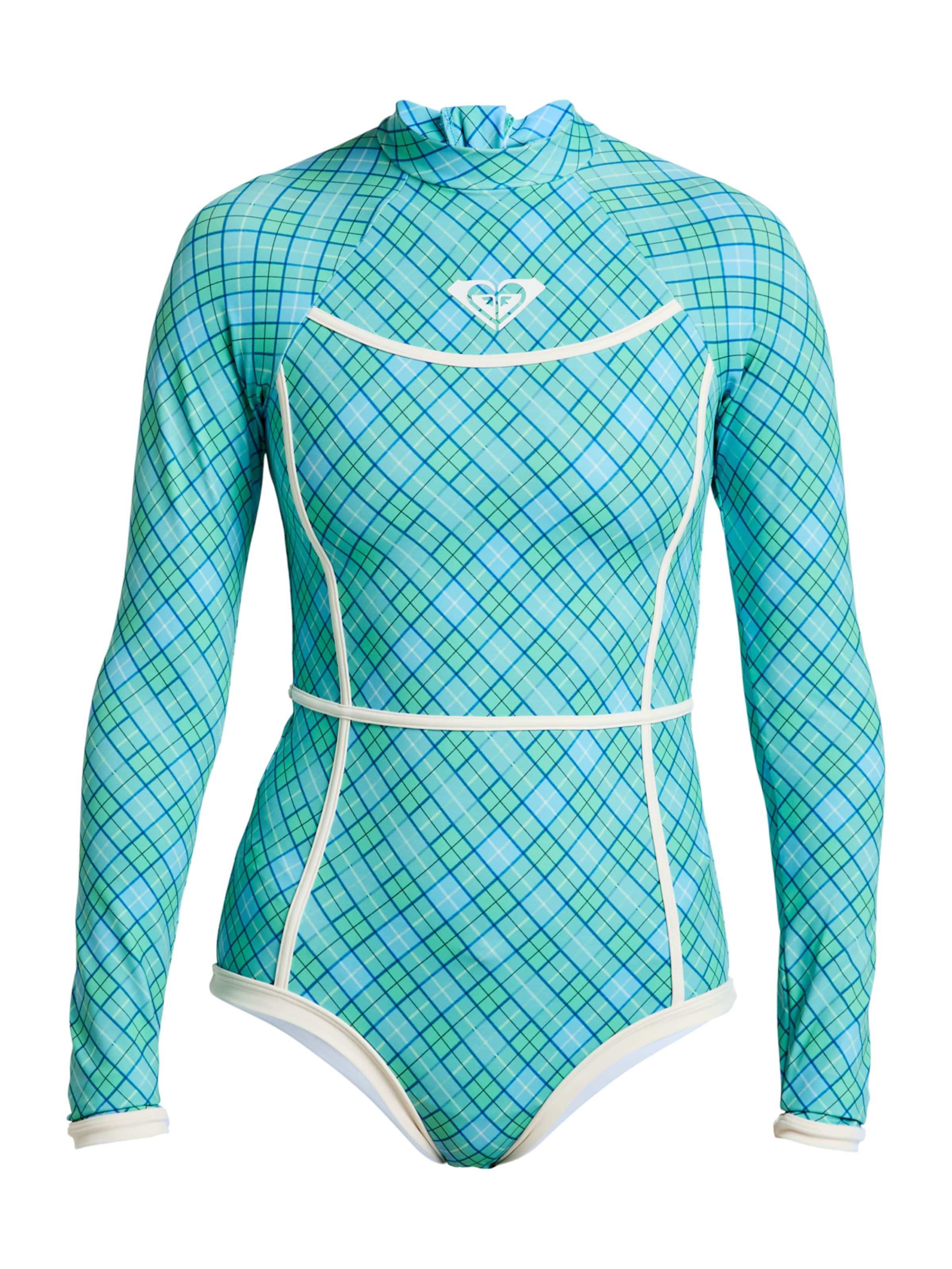 ROXY T-Shirt Badeanzug 'Go Girl Surf' in Blau: Vorderseite