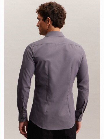 SEIDENSTICKER Slim fit Business Shirt in Grey