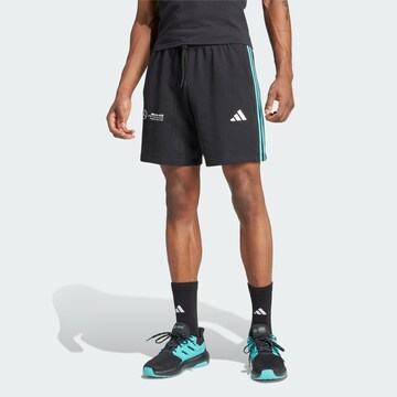 Regular Pantalon de sport 'MERCEDES - AMG PETRONAS FORMULA ONE TEAM DNA SHORT' ADIDAS PERFORMANCE en noir : devant