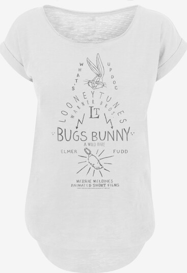 Maglietta 'Looney Tunes Bugs Bunny A Wild Hare' F4NT4STIC di colore nero / bianco sfumato, Visualizzazione prodotti