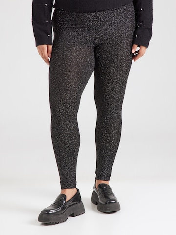 ONLY Carmakoma Skinny Leggings in Black: front
