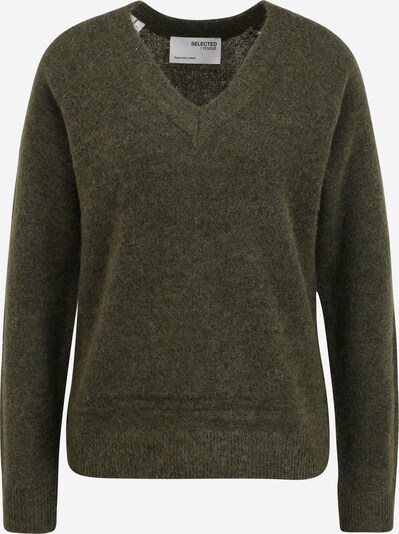 Selected Femme Tall Pull-over 'LULU' en olive, Vue avec produit