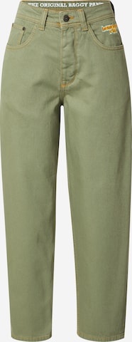 Pantaloni de la HOMEBOY pe verde: față