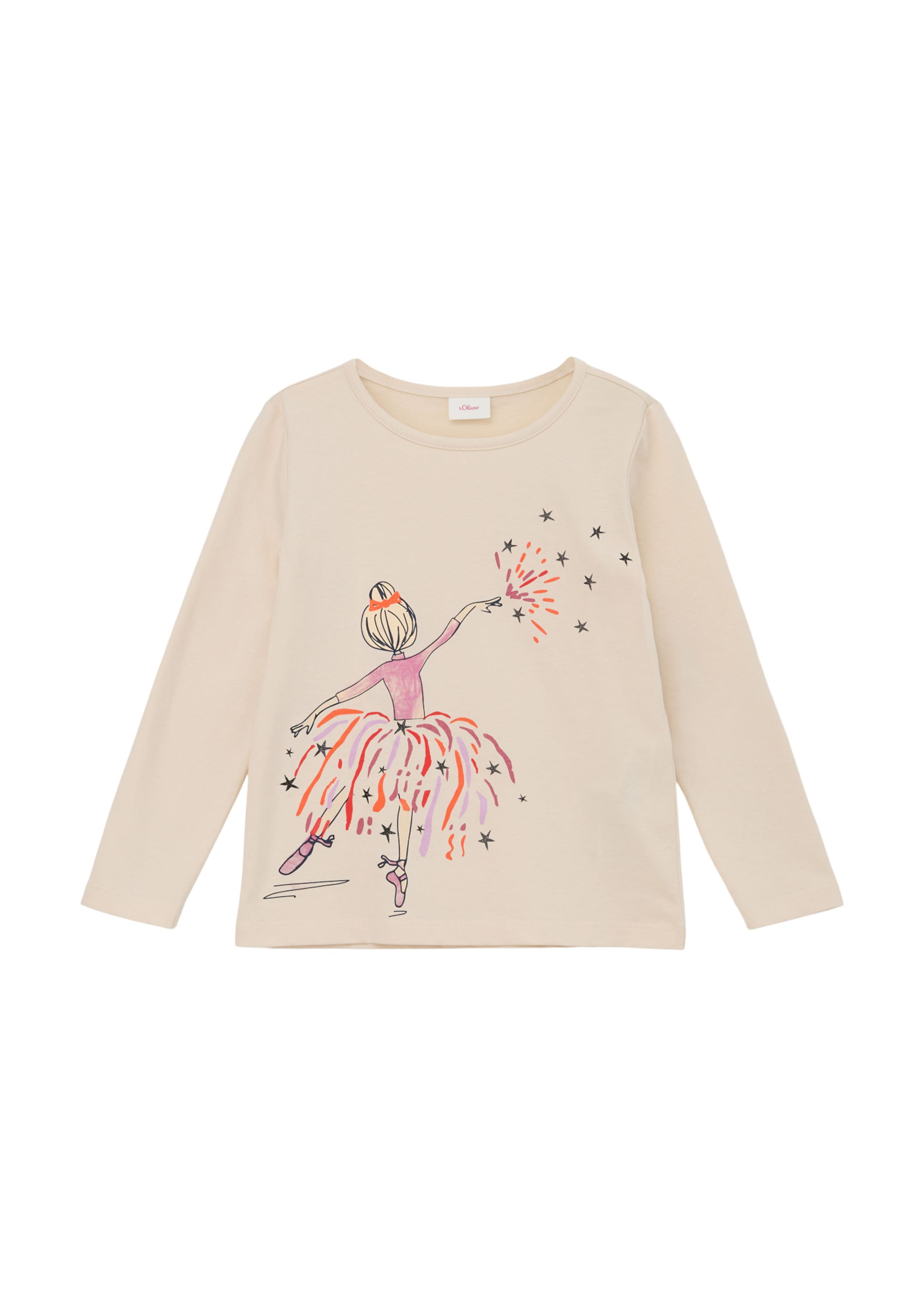 T-Shirt s.Oliver en beige : devant