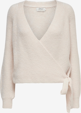 ONLY Knit Cardigan 'Mia' in Beige: front