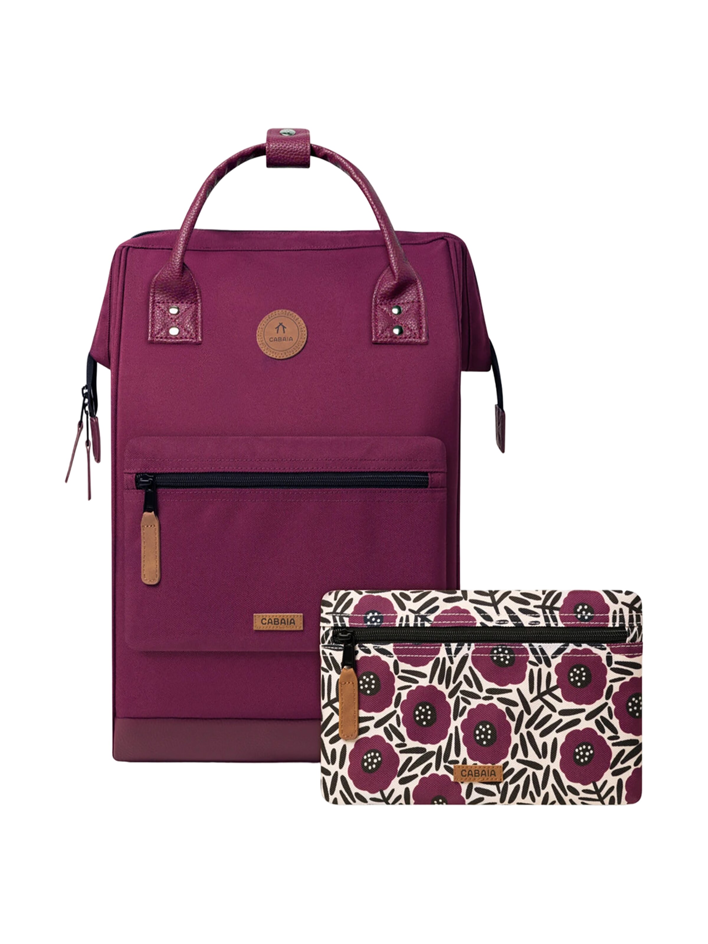 Cabaia Backpack 'Nice L' in Red: front