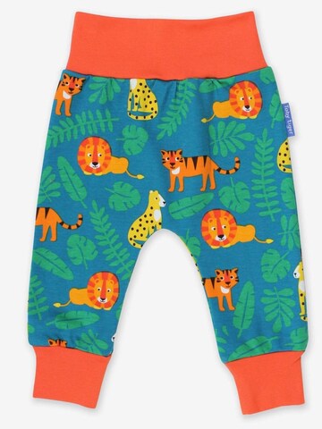 Toby Tiger Regular Pants 'Raubkatzen-Druck' in Green: front