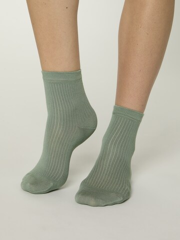 Chaussettes ' Unisex Colour Farbige Sneaker kurz Frottesohle ' Nur Die en vert : devant