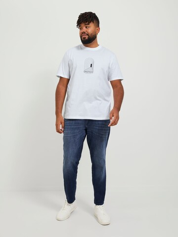 T-Shirt 'DESTINY' Jack & Jones Plus en blanc
