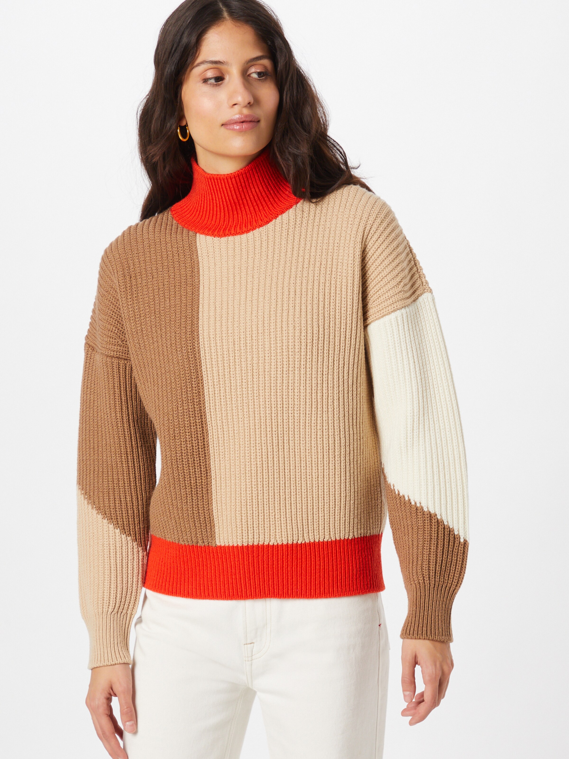 Frauen Pullover & Strick BOSS Black Pullover in Beige, Dunkelbeige - EZ88575 Frauen Pullover & Strick BOSS Black Pullover in Beige, Dunkelbeige - EZ88575