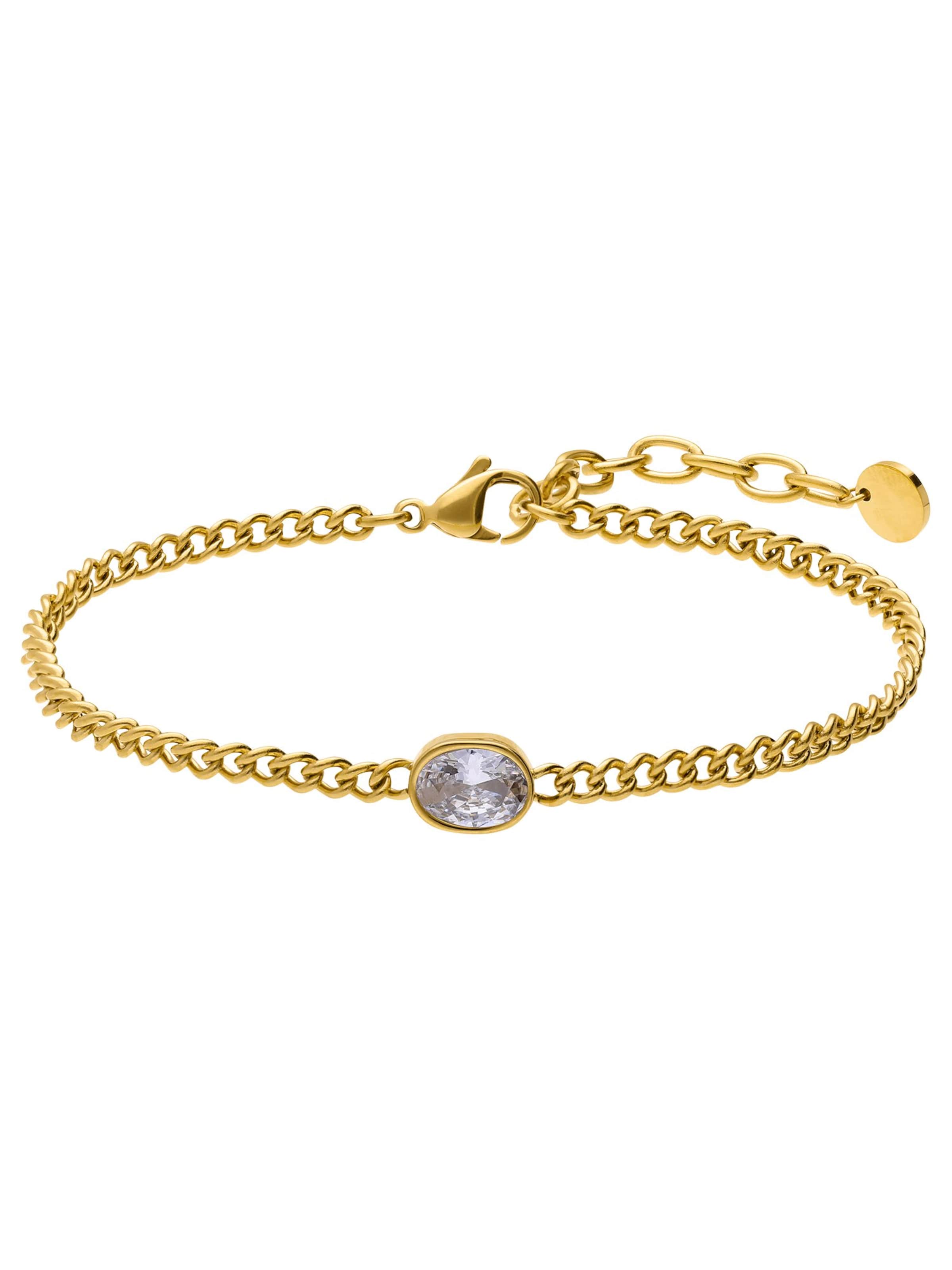 Lucardi Armband in Gold: Vorderseite