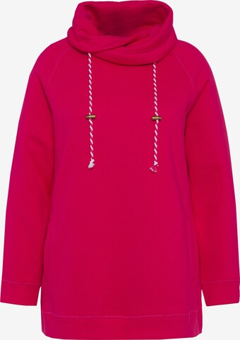 Ulla Popken Sweatshirt in Pink: front