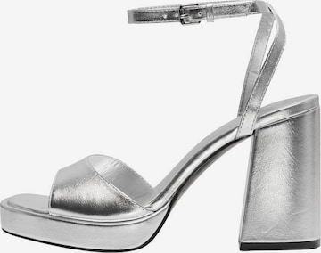 ONLY Sandals 'ARLO-1' in Silver: front