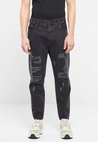 2Y Premium Regular Jeans in Schwarz: predná strana