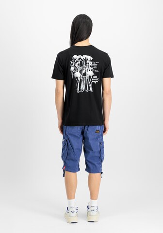 ALPHA INDUSTRIES Футболка 'Aloha' в Черный